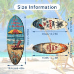 Summer Beach Ocean Theme Surfboard - Image 9