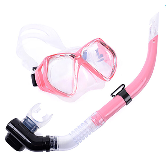 Large View Mask Tempered Glass Diving Mask Suit Snorkeling Silicone Mouthpiece Breathing Tube Equipment Double Drainage - Image 10