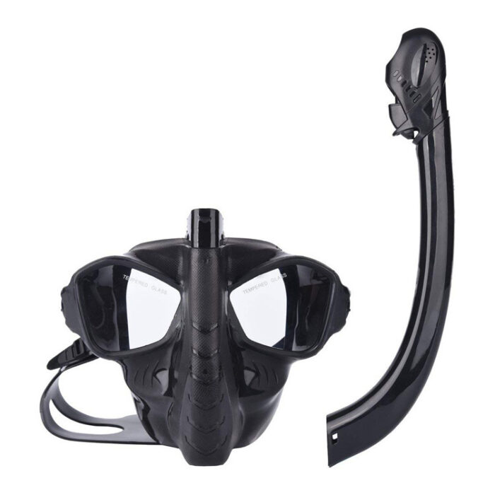 Snorkeling full cover full dry diving mask diving equipment silicone diving mask - Image 4