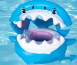 Inflatable Swimming Ring For Kids With Awning Shark Seat Ring Baby Float For Swimming Pool Toys Seat Removable Water Ring - Image 7