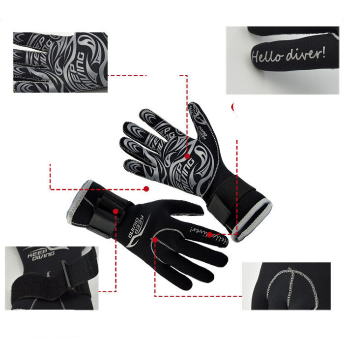 KEEP DIVING 3MM Snorkeling Equipment Deep Lung Gloves - Image 4