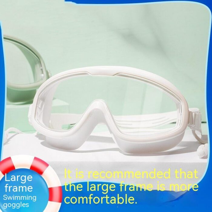 Swimming Goggles Large Frame Waterproof Anti-fog HD Glasses Equipment Men And Women Swimming Goggles - Image 8