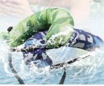 Half-circle Camouflage Swimming Ring Thickened Inflatable Lifebuoy Children's Cute Beginner Swimming Ring - Image 4