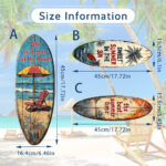 Summer Beach Ocean Theme Surfboard - Image 5
