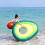 Inflatable Giant Avocado Pool Float Pool Swimming Float Swimming Ring Pool Circle Party  Buoy Toy - Image 5