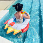 Flying Boat Motorboat Swimming Circle For Children - Image 7