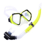 Large View Mask Tempered Glass Diving Mask Suit Snorkeling Silicone Mouthpiece Breathing Tube Equipment Double Drainage - Image 5