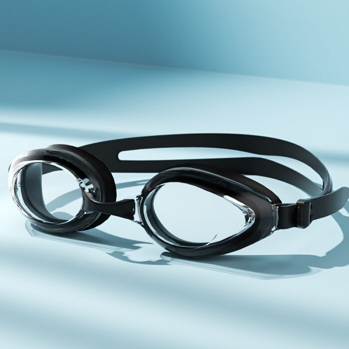 Large Frame HD Waterproof Anti-fog Swimming Goggles Swimming Cap - Image 5
