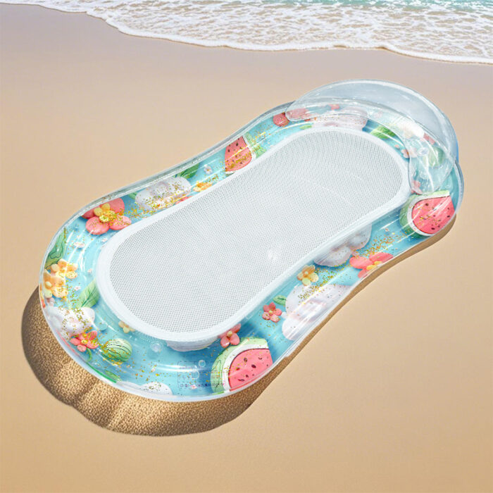 1pc Large Swimming Pool Float, Stylish Sequin Design, Essential For Pool Parties And Beach Activities, An Excellent Choice For Summer Gifts - Image 1