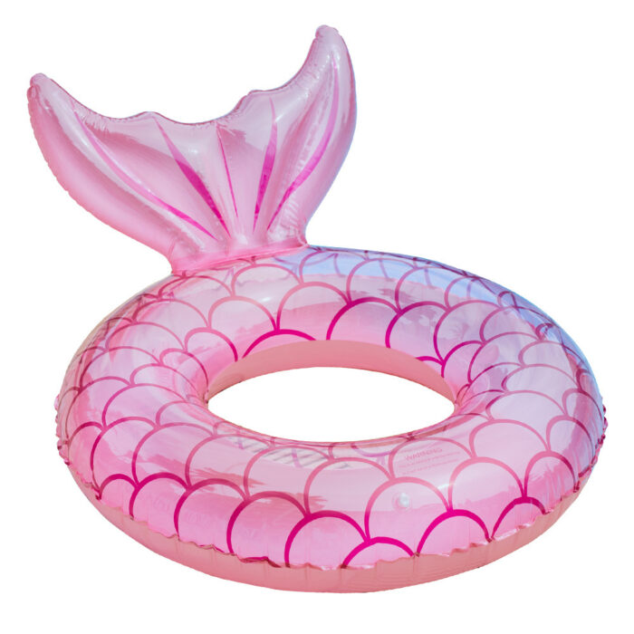 Large Mermaid Swimming Circle Underarm Circle Fish Tail Floating Row - Image 2