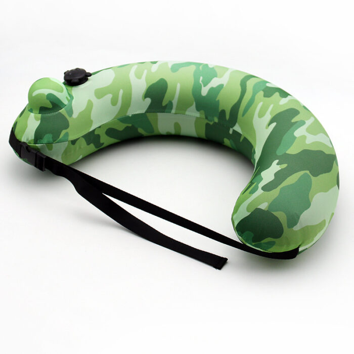 Half-circle Camouflage Swimming Ring Thickened Inflatable Lifebuoy Children's Cute Beginner Swimming Ring - Image 2