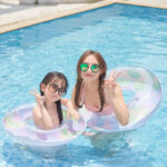 Net Red Inflatable Thickened Swimming Circle Colorful Dazzling Color - Image 5