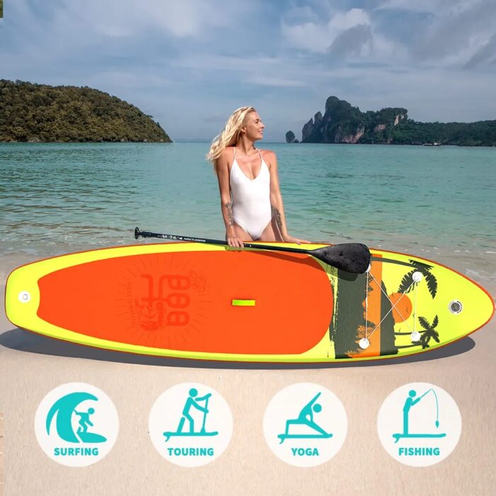 Water Skiing And Surfing, Standing Surfboard, Inflatable Surfboard - Image 1