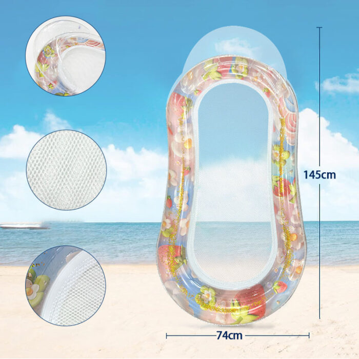 1pc Large Swimming Pool Float, Stylish Sequin Design, Essential For Pool Parties And Beach Activities, An Excellent Choice For Summer Gifts - Image 3