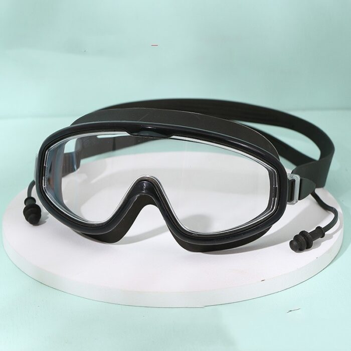 Swimming Goggles Large Frame Waterproof Anti-fog HD Glasses Equipment Men And Women Swimming Goggles - Image 7