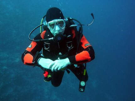 dive, nature, underwater, water, diving, scuba divers, man, alone, diving equipment, underwater world, maritime